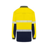 Mack Mens Long Sleeve Cotton Polo Segmented Tape