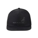 Mack Flat Brim Black on Black Trucker Cap