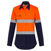 Mack Women's Long Sleeve 2 Tone Taped Cotton Shirt