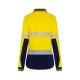 Mack Womens Long Sleeve Cotton Polo Segmented Tape