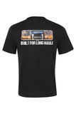 Mack Cotton Crew Neck Short Sleeve Graphic T-Shirt - Rearview Vision Mirror Print