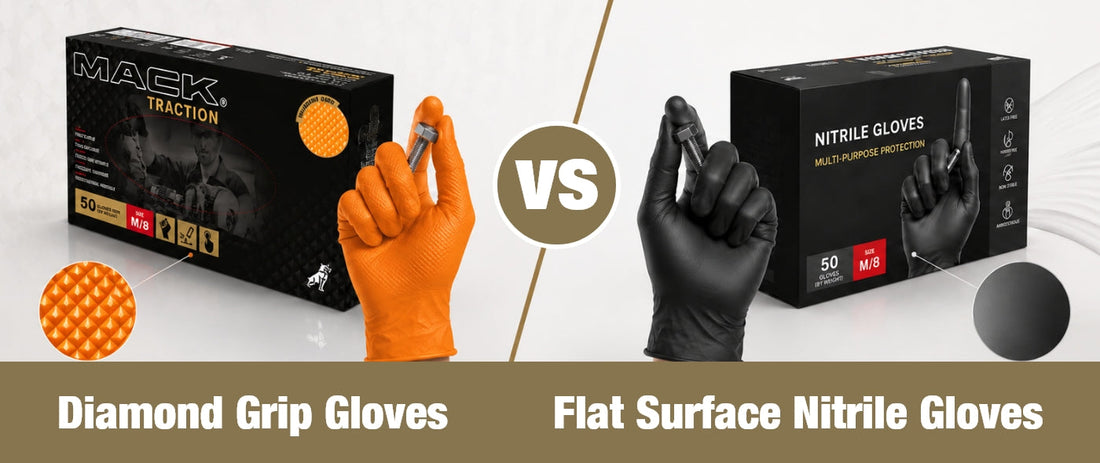 Diamond Grip vs Flat Surface Gloves Which Disposable Nitrile Glove Performs Better