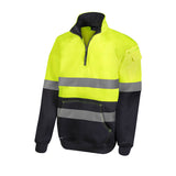 Mack 2 Tone Taped 1/4 zip Recycled Polyester Fleece Jumper