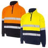 Mack 2 Tone Taped 1/4 zip Recycled Polyester Fleece Jumper